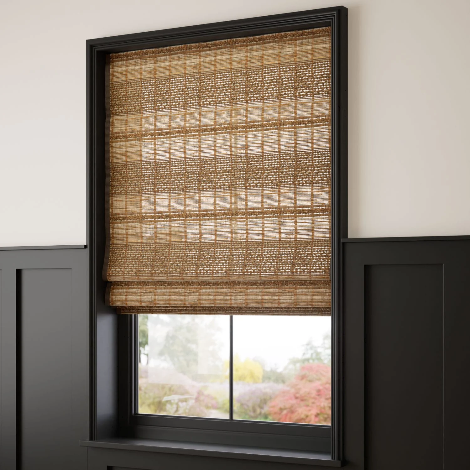 Marius Chestnut & Acorn Roman Blind - Image 2