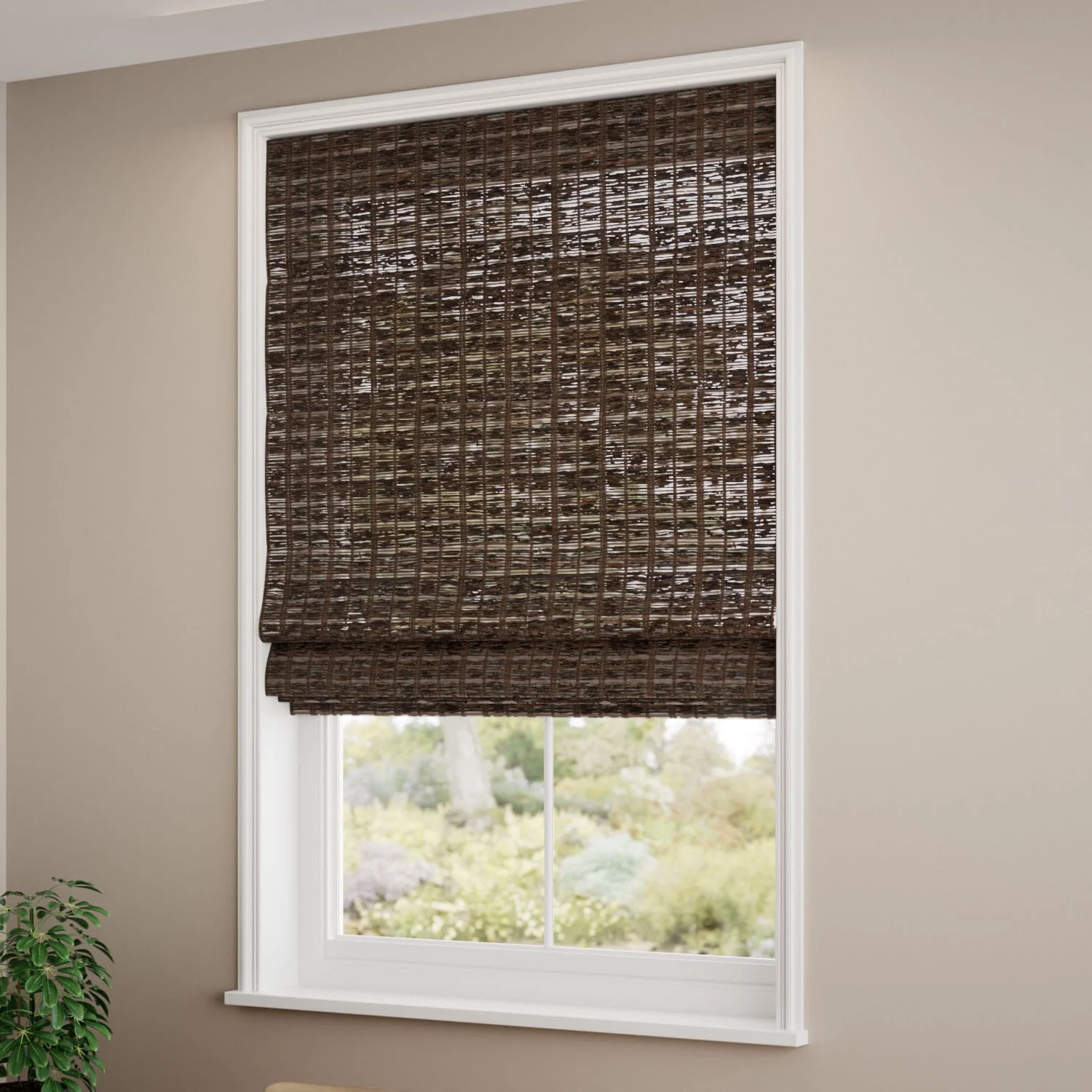 Maui Walnut Roman Blind - Image 2