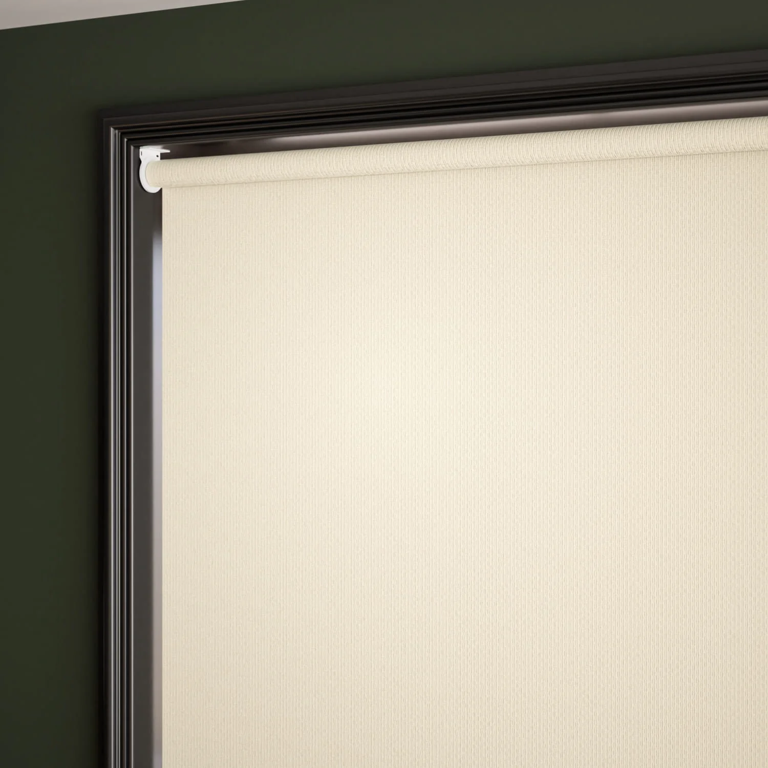 Metropolis PVC Blackout Alabaster Roller Blind - Image 2