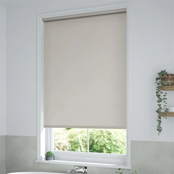 Metropolis PVC Blackout Cool Grey Roller Blind - Image 2
