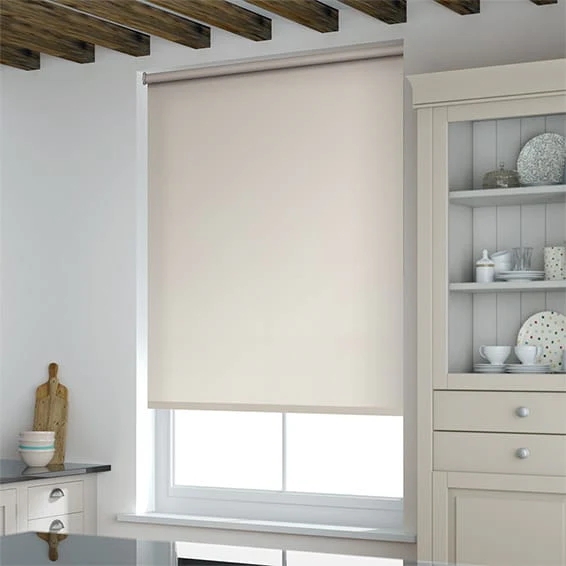 Metropolis PVC Blackout Parchment Roller Blind - Image 2