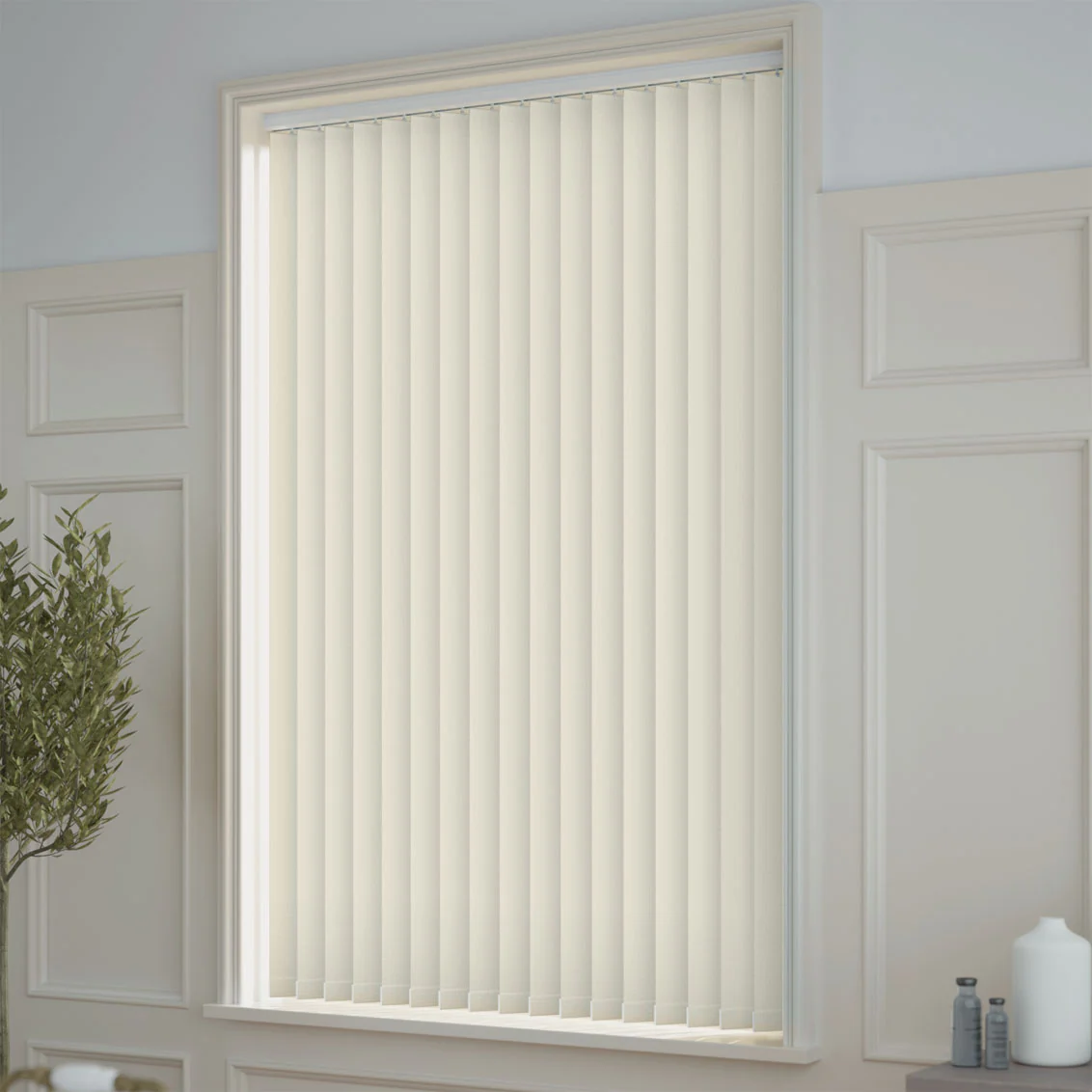 Metropolis PVC Taupe Vertical Blind - Image 2