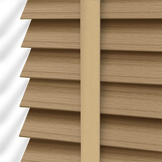 Metropolitan Classic Oak & Buff Wooden Blind - Image 3