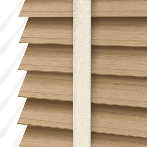 Metropolitan Classic Oak & Oatmeal Wooden Blind - Image 3