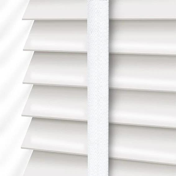 Metropolitan Soft Gloss White & Snow Wooden Blind - Image 3