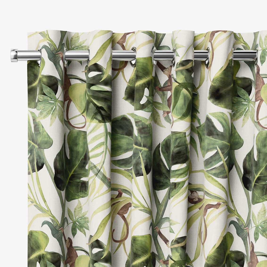 Monkey Business Linen Curtains - Image 2