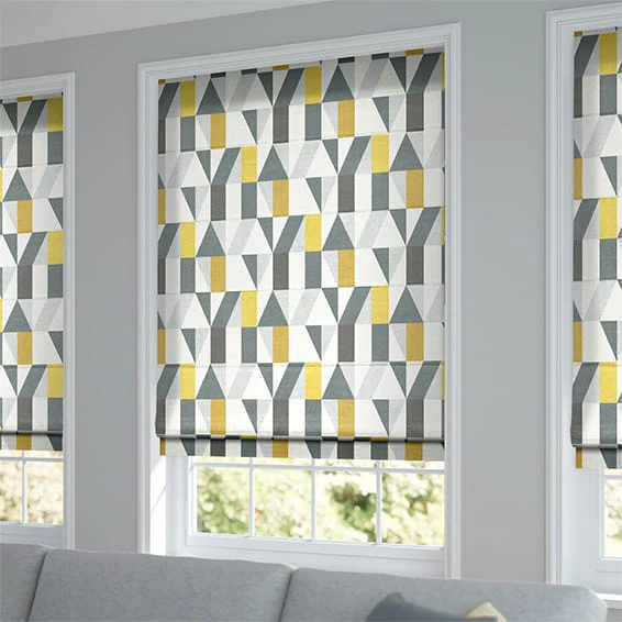 Nuevo Blocks Dandelion Roman Blind - Image 2