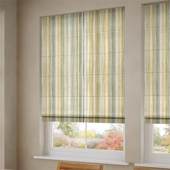 Oasis Stripe Naturals Roman Blind - Image 2