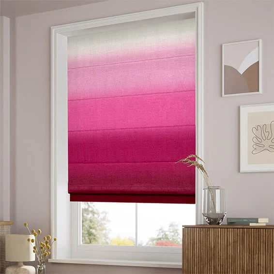 Ombre Fuchsia Roman Blind - Image 2