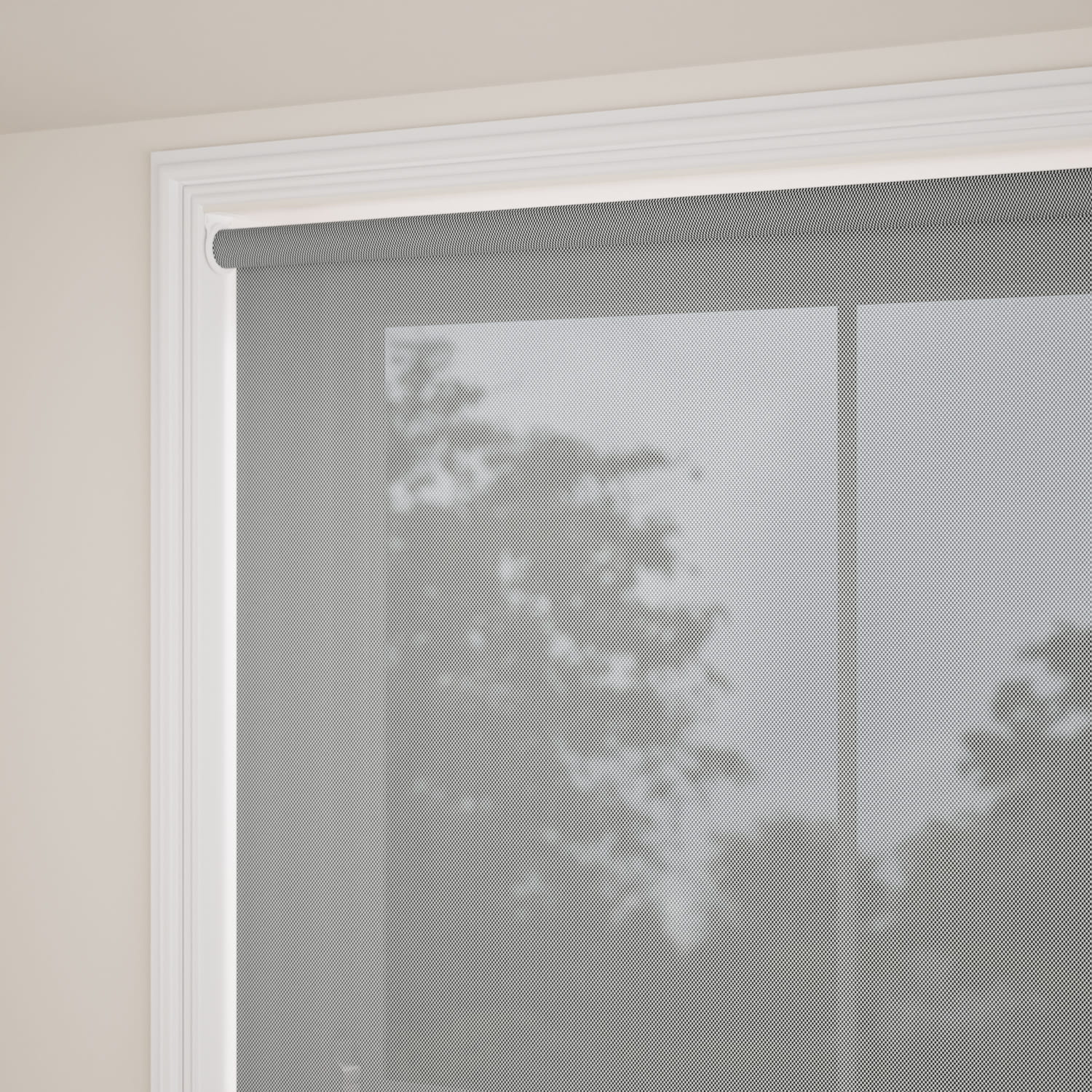 Oracle Grey Mist Magic Screen Roller Blind - Image 2