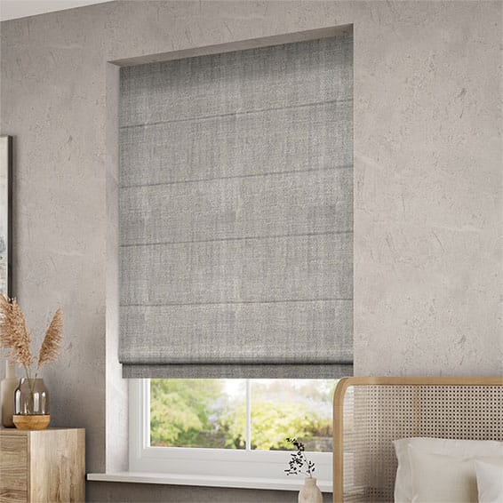 Paleo Linen Smoke Roman Blind - Image 2