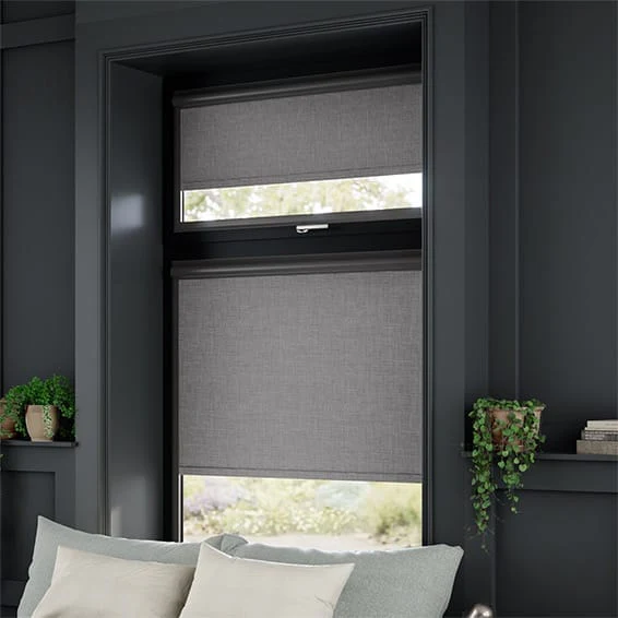 PerfectFIT Canali Blackout Steeple Grey Roller Blind - Image 2