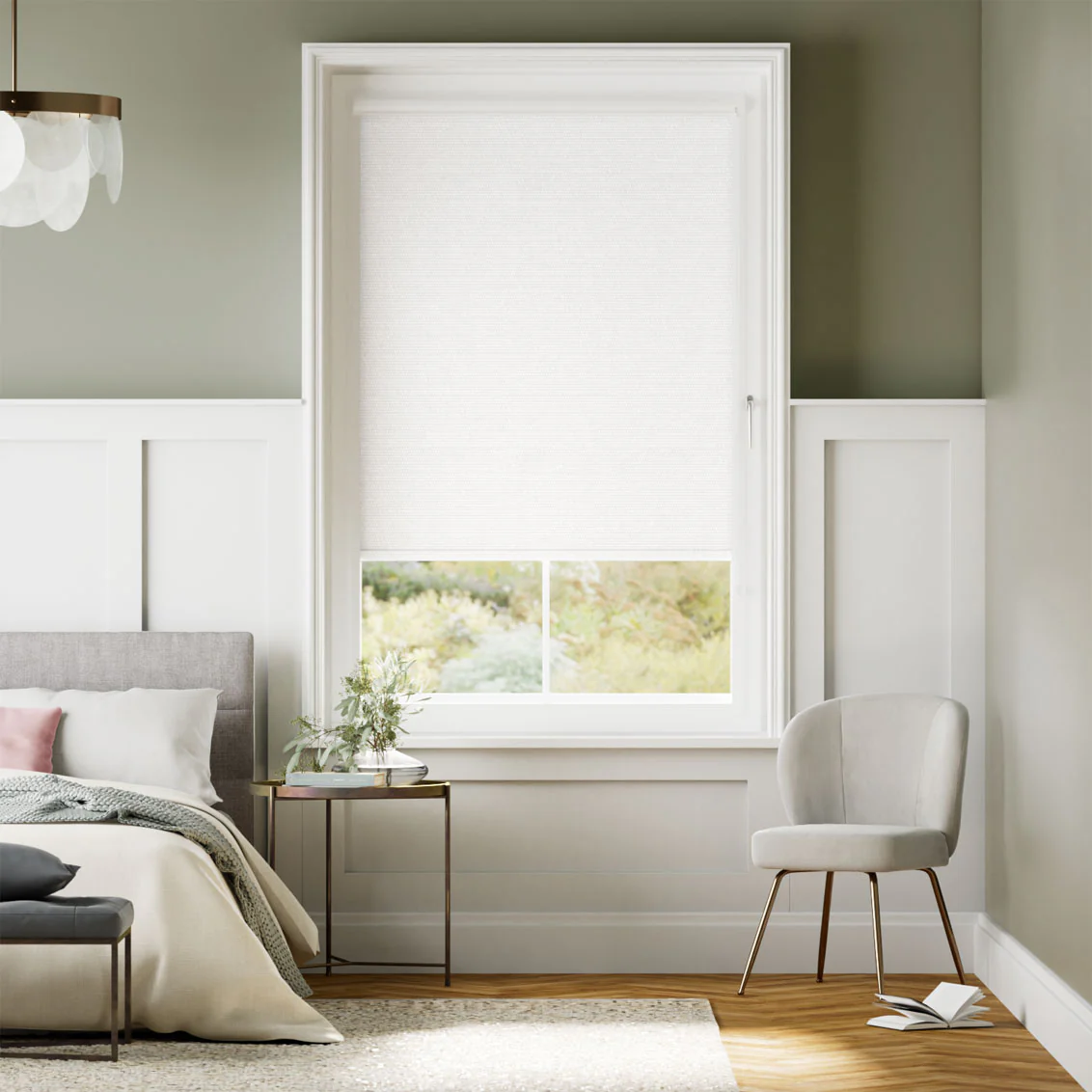 PerfectFIT Florence Blackout Crisp White Roller Blind