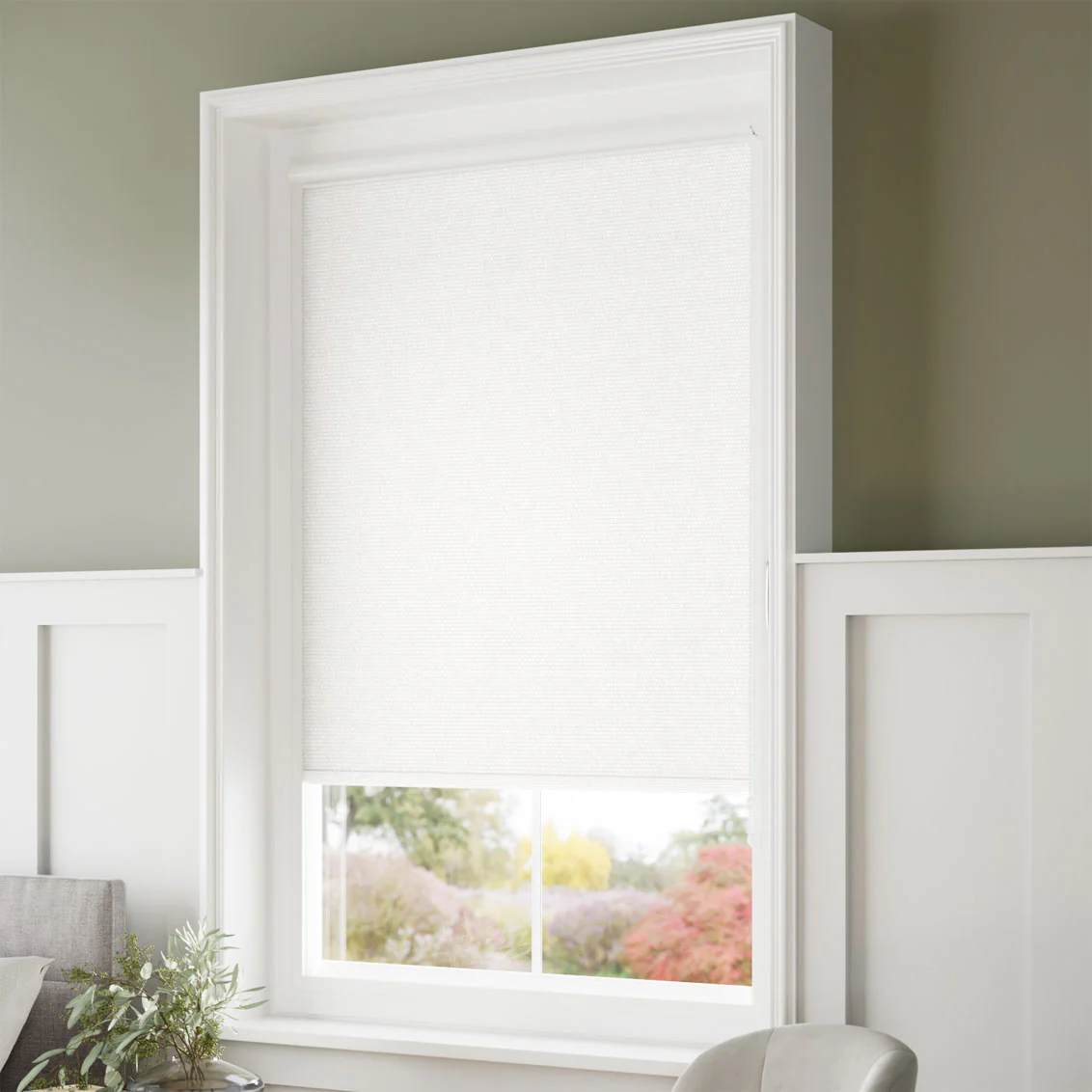 PerfectFIT Florence Blackout Crisp White Roller Blind - Image 2
