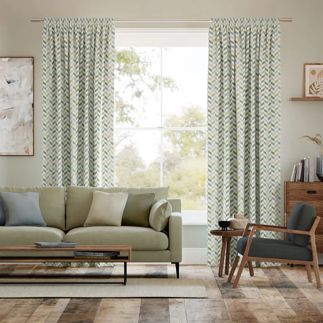 Phoenix Teal Green Curtains