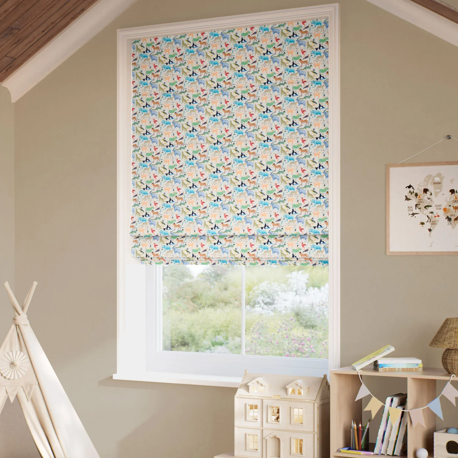 Quey Two Natural Roman Blind - Image 2
