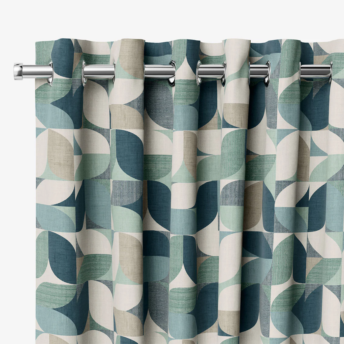 Reno Seafoam Natural Curtains - Image 2