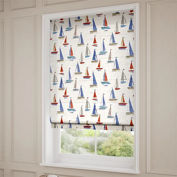 Sail Away Nautical Roman Blind - Image 2
