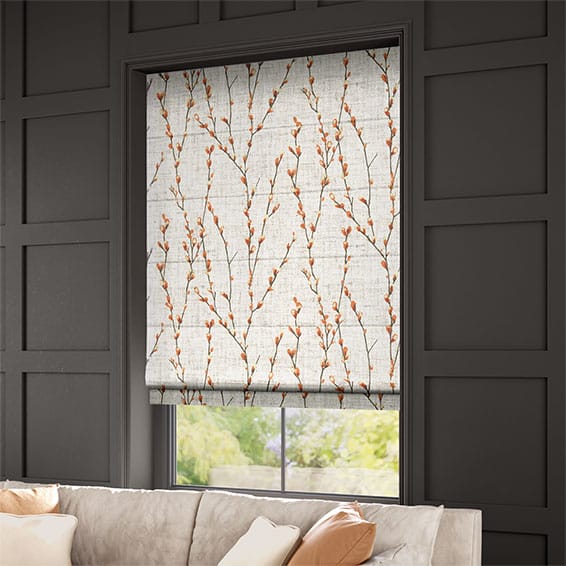 Salice Trail Tangerine Roman Blind - Image 2