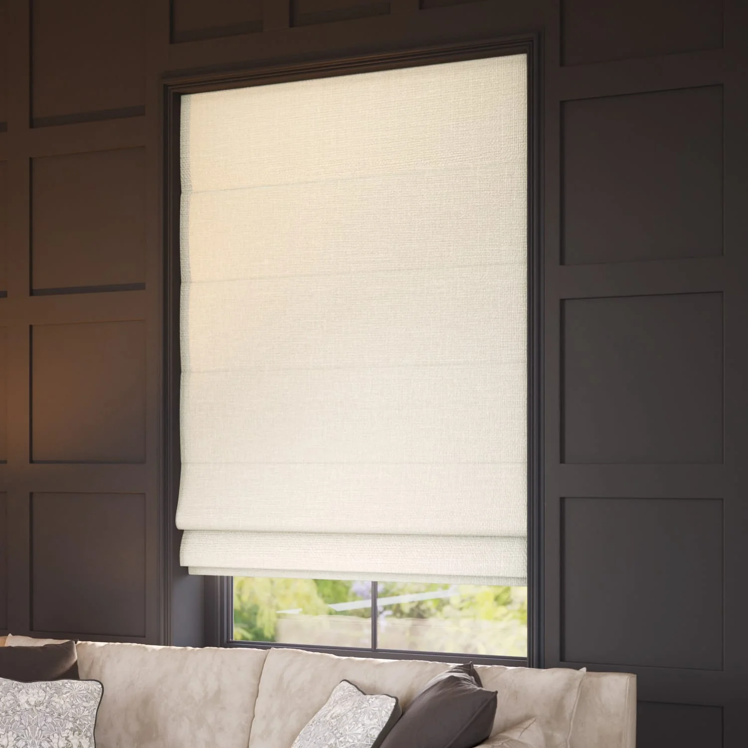 Sedona Blackout Linen Roman Blind - Image 2