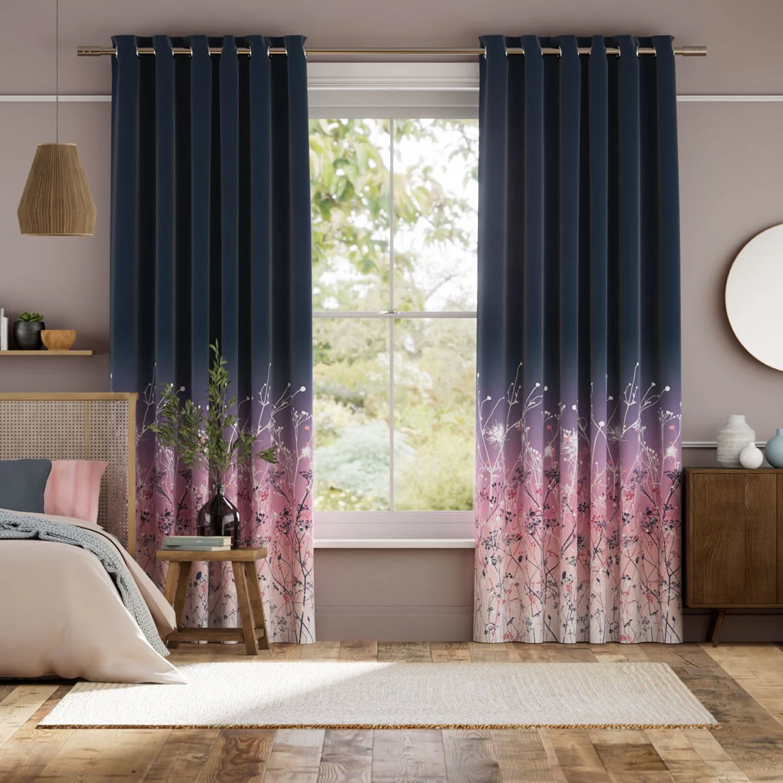 September Meadow Dusk Curtains