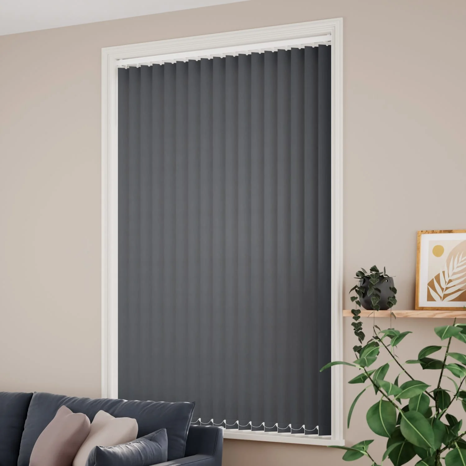 Sevilla Anchor Grey  Vertical Blind - Image 2