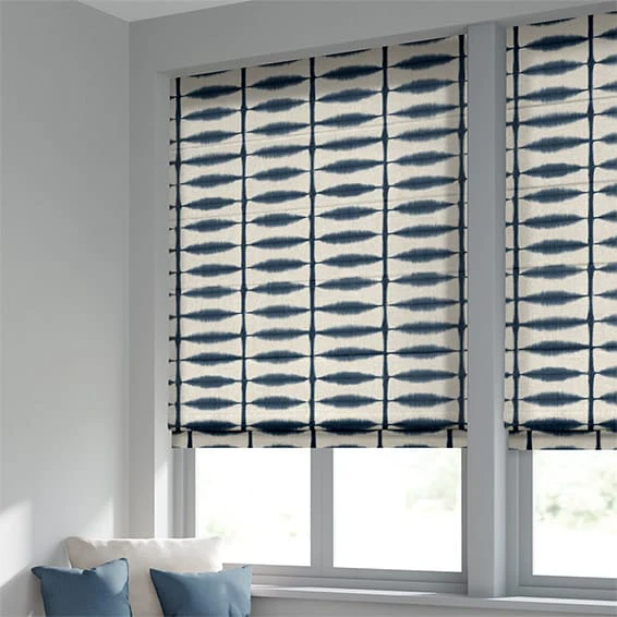 Shibori Dye Indigo Roman Blind - Image 2