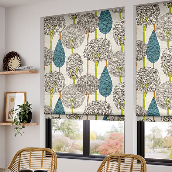 Silhouette Peacock Roman Blind - Image 2