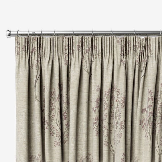 Slender Forest Linen Vintage Violet Curtains - Image 2