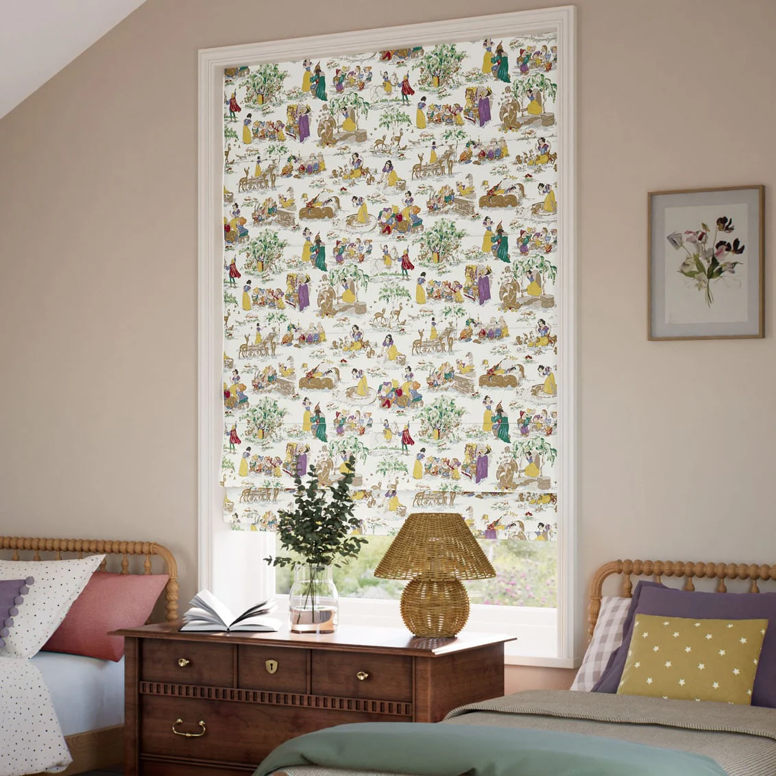 Snow White Ivory Roman Blind - Image 2