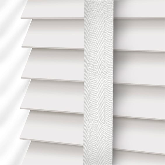 Soft Gloss White & Snow Wooden Blind - Image 3