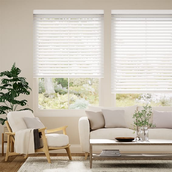 Tampa Alpine White Faux Wood Blind