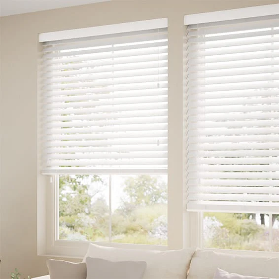 Tampa Alpine White Faux Wood Blind - Image 2