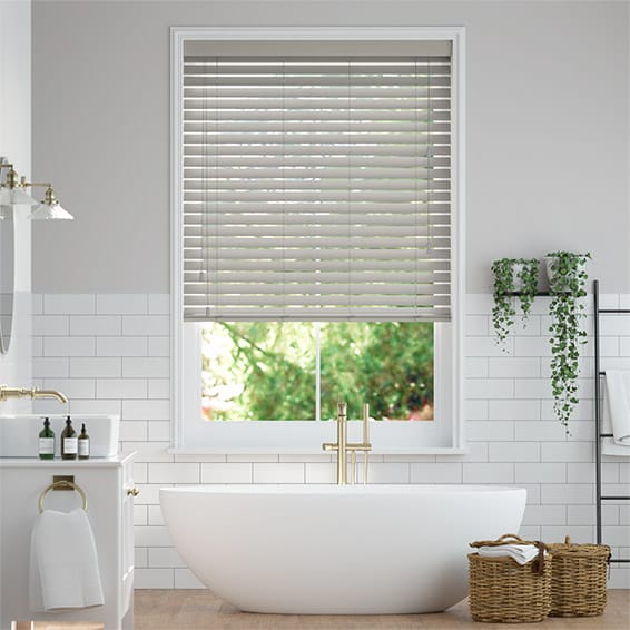 Tampa Tonal Grey Faux Wood Blind