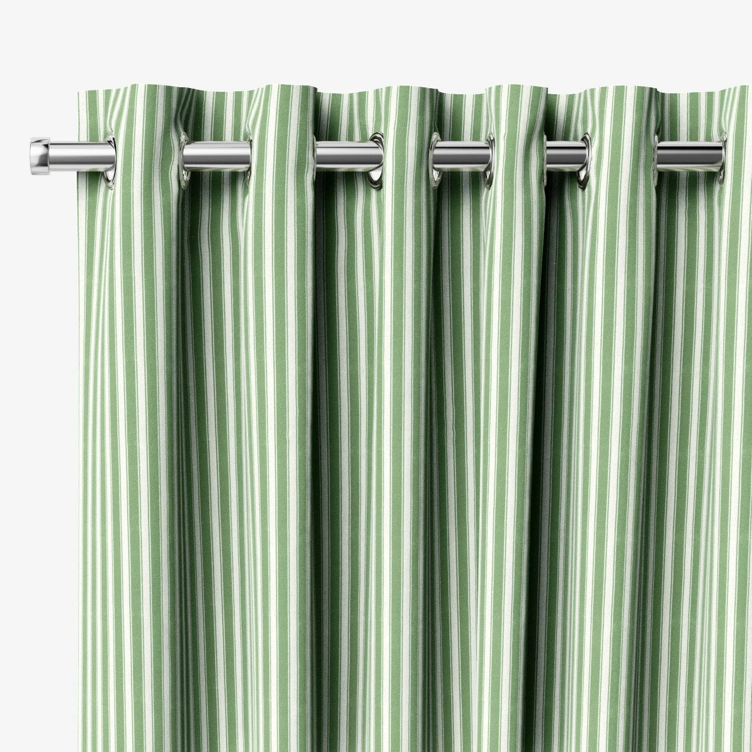 Tiger Stripe Cool Green Curtains - Image 2