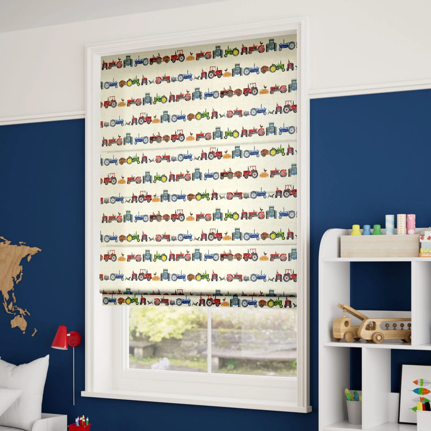 Tractors Multi Roman Blind - Image 2