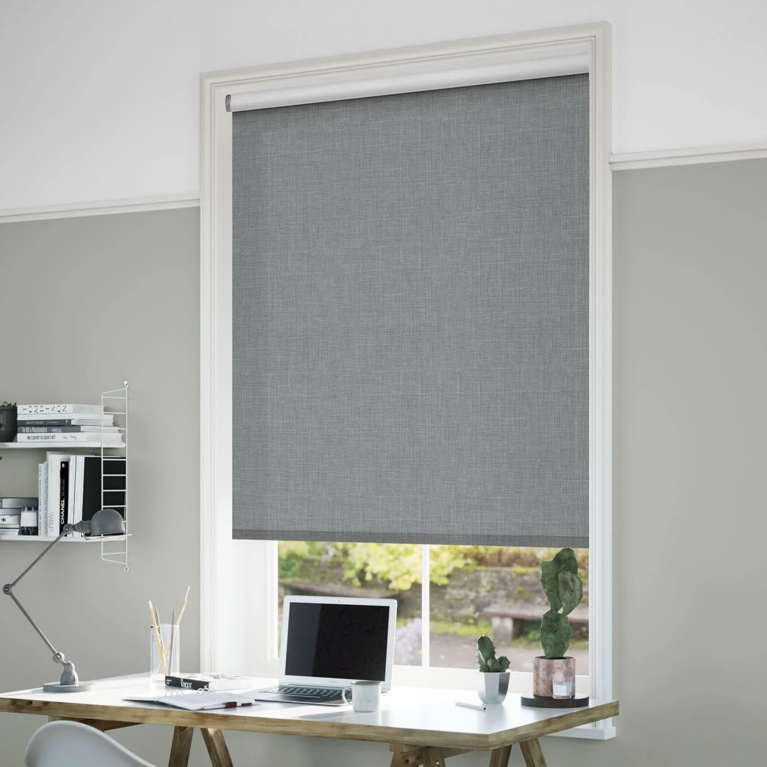 Twist2Go Canali Blackout Steeple Grey Roller Blind - Image 2