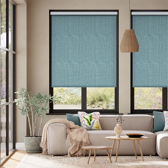 Twist2Go Choices Cavendish Lagoon Blue Roller Blind