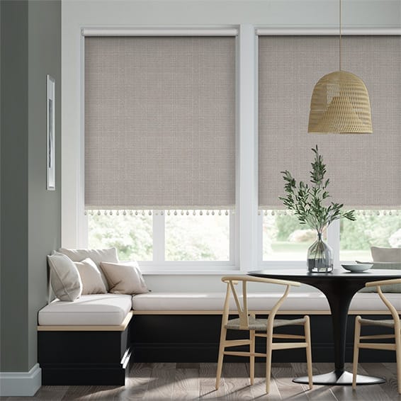 Twist2Go Choices Quintessence Paloma & Stone Trimmed Roller Blind