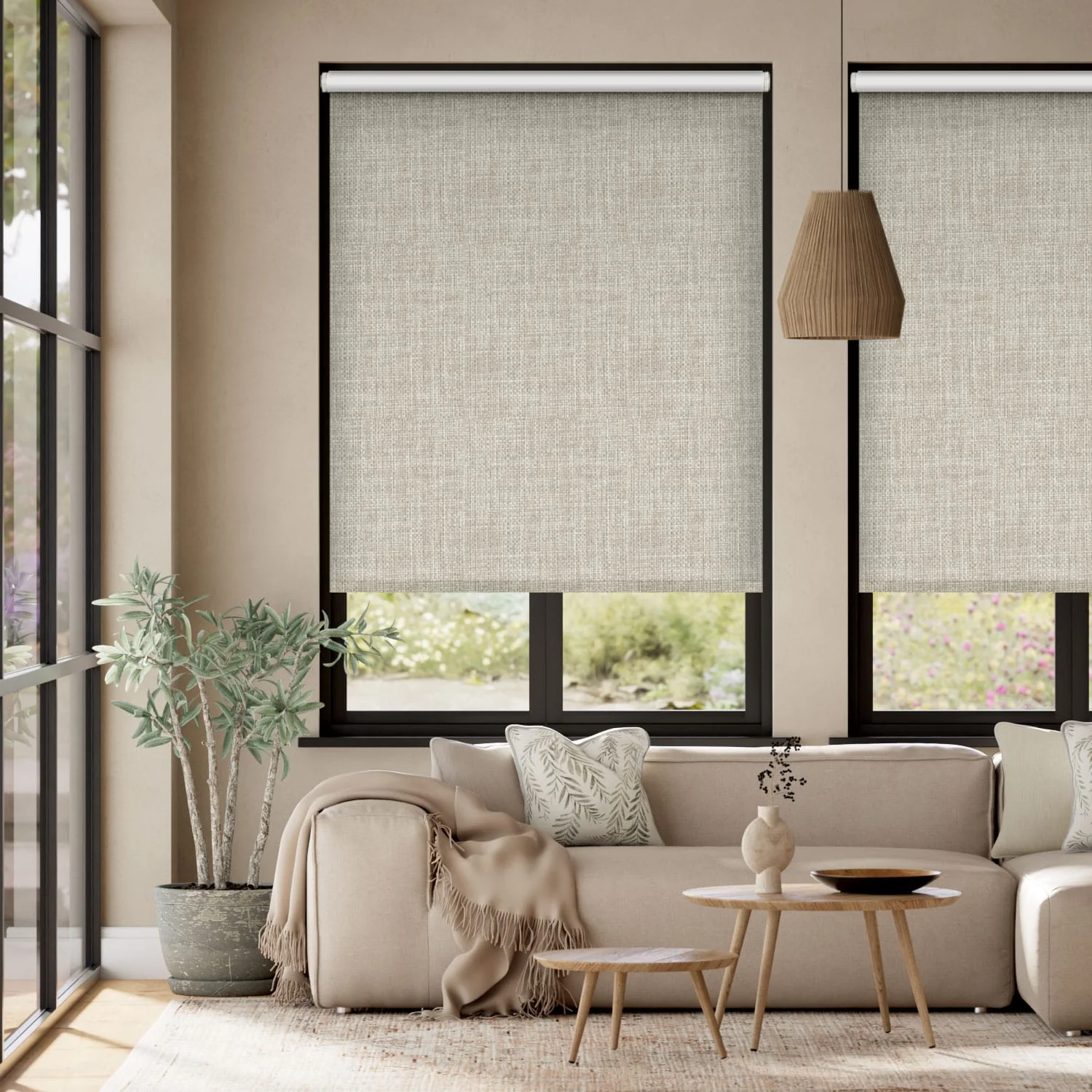 Twist2Go Moda Blackout Stone Grey Roller Blind