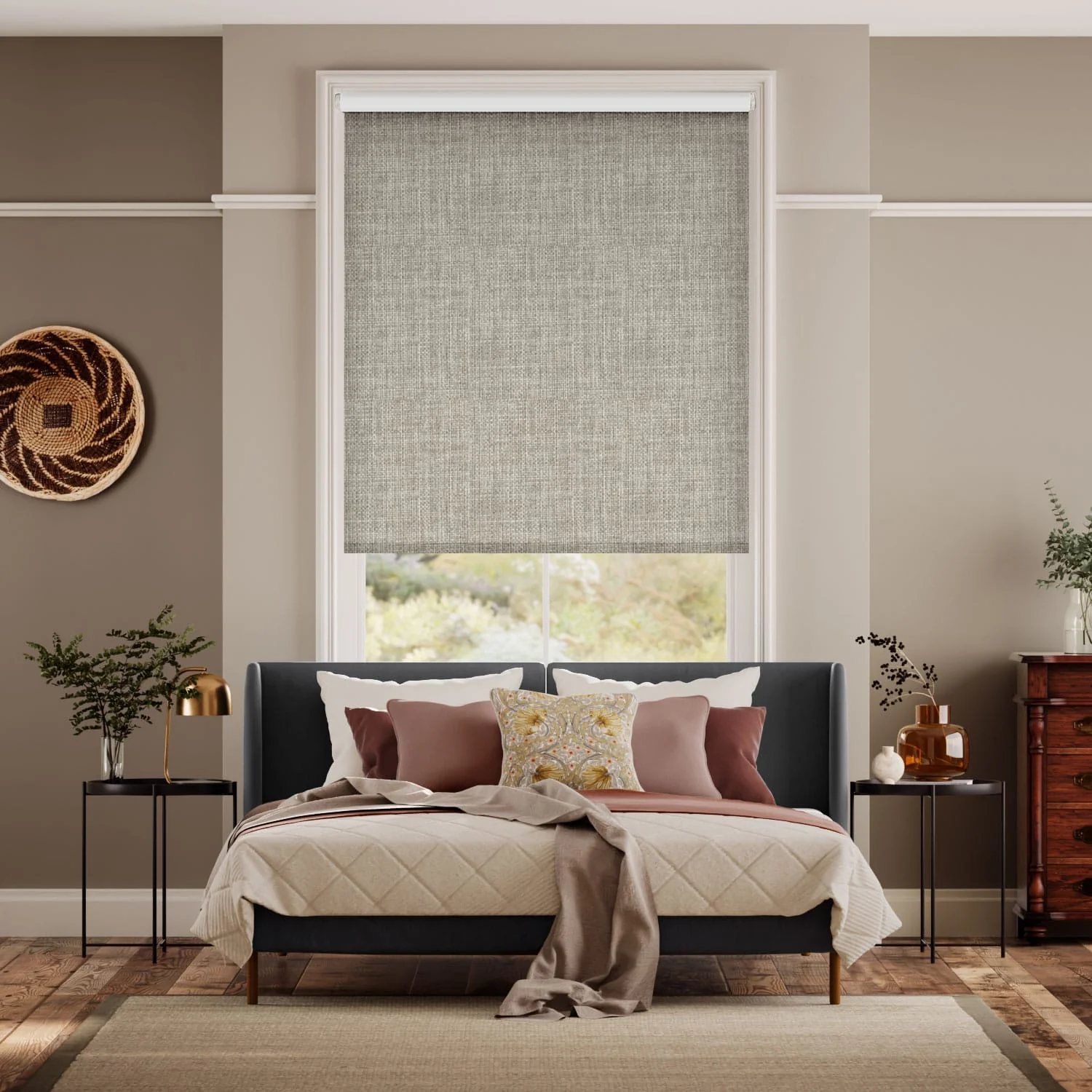 Twist2Go Moda Blackout Warm Grey Roller Blind