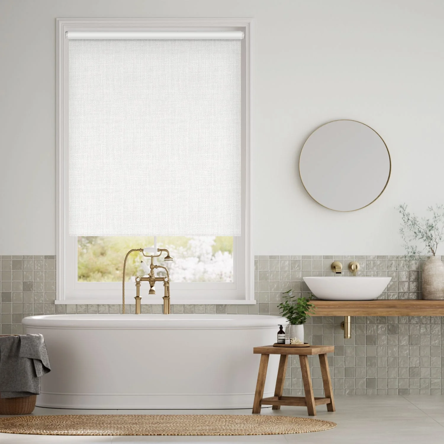 Twist2Go Moda Blackout White Roller Blind