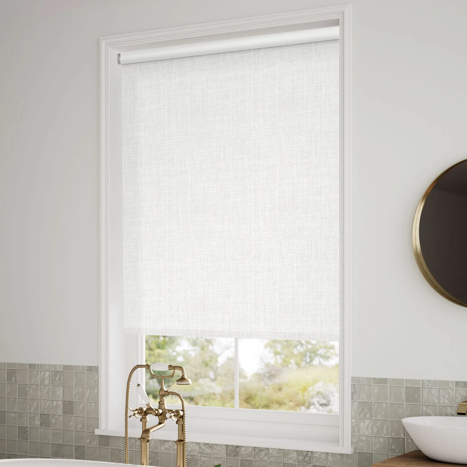 Twist2Go Moda Blackout White Roller Blind - Image 2