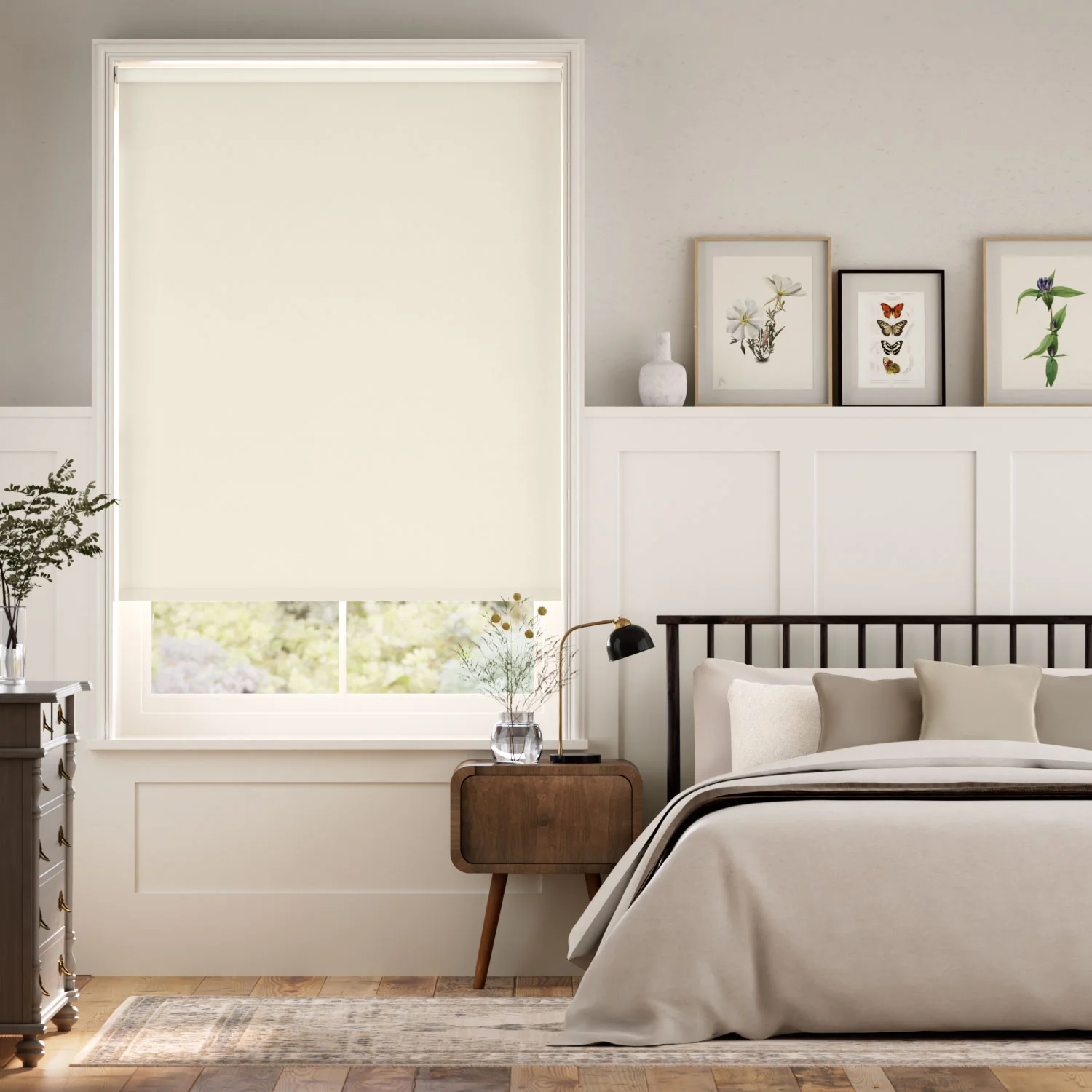 Twist2Go Sevilla Blackout Cottage Cream Roller Blind