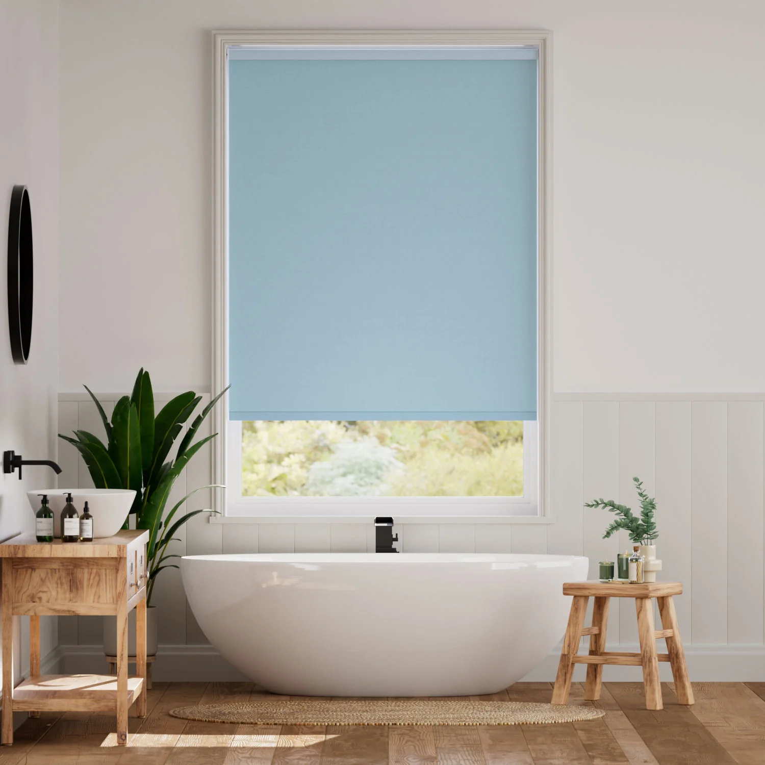 Twist2Go Sevilla Blackout Mayan Blue Roller Blind