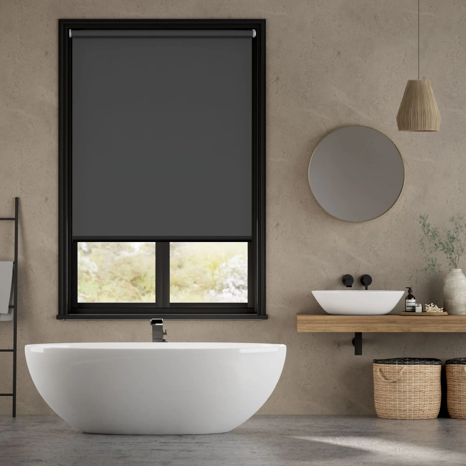 Twist2Go Titan Blackout Kendall Charcoal Roller Blind