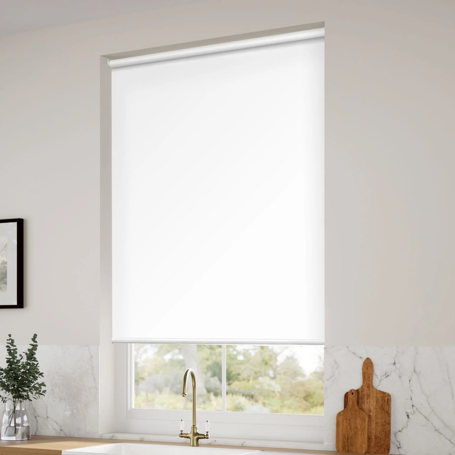 Twist2Go Titan Blackout Pristine White Roller Blind - Image 2