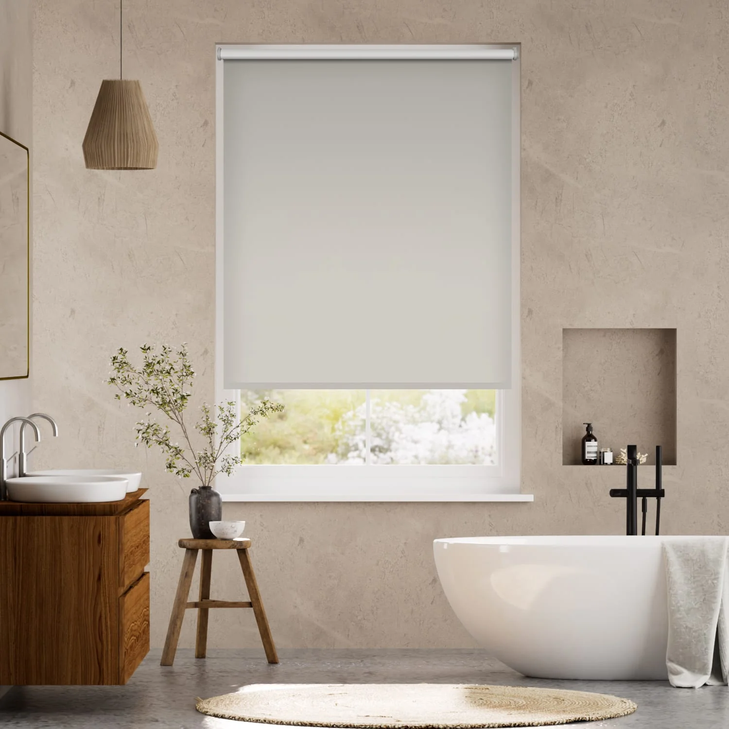 Twist2Go Toledo Blackout Grey Roller Blind - Image 2