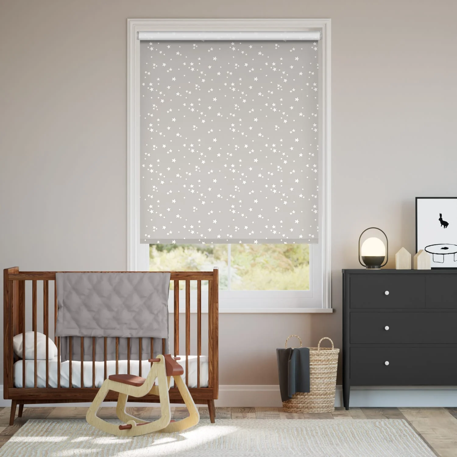 Twist2Go Twinkling Stars Blackout Cloud Roller Blind