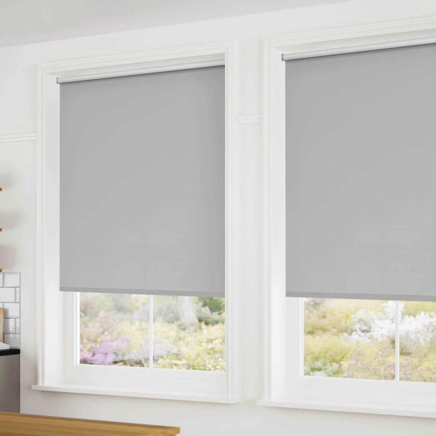 Verona Blackout Cool Grey Roller Blind - Image 3